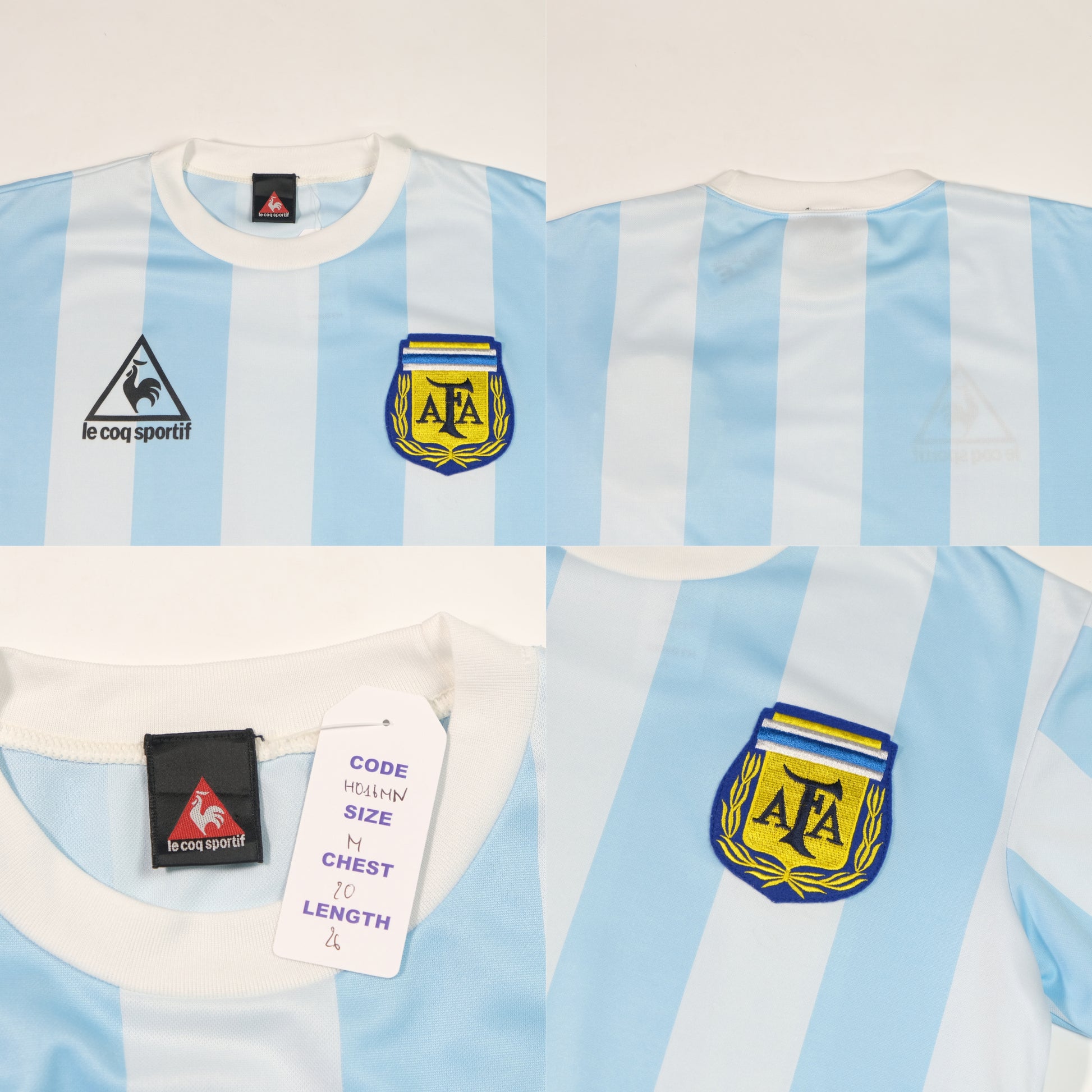 1986 Argentina Home Shirt Le Coq Sportif (M)