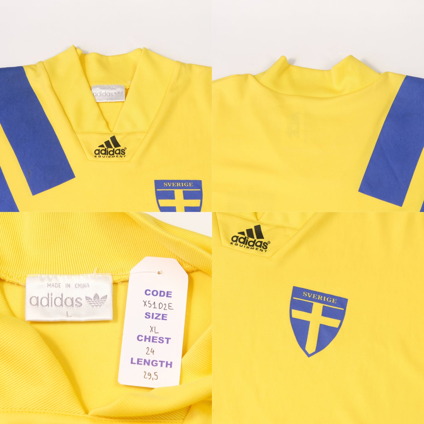 1992/94 Sweden Home Shirt Adidas (XL)