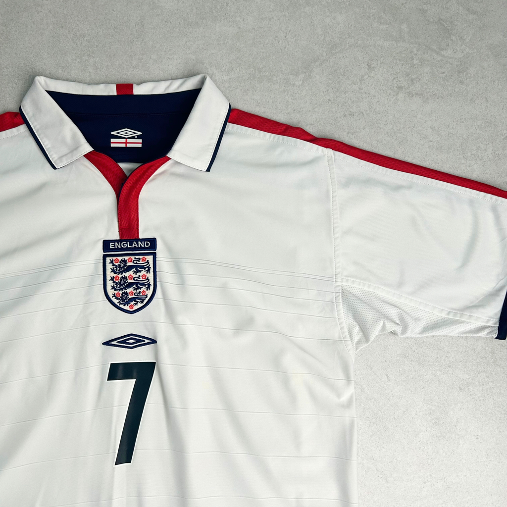 2003/05 England Home Shirt Umbro Beckham (M/L)
