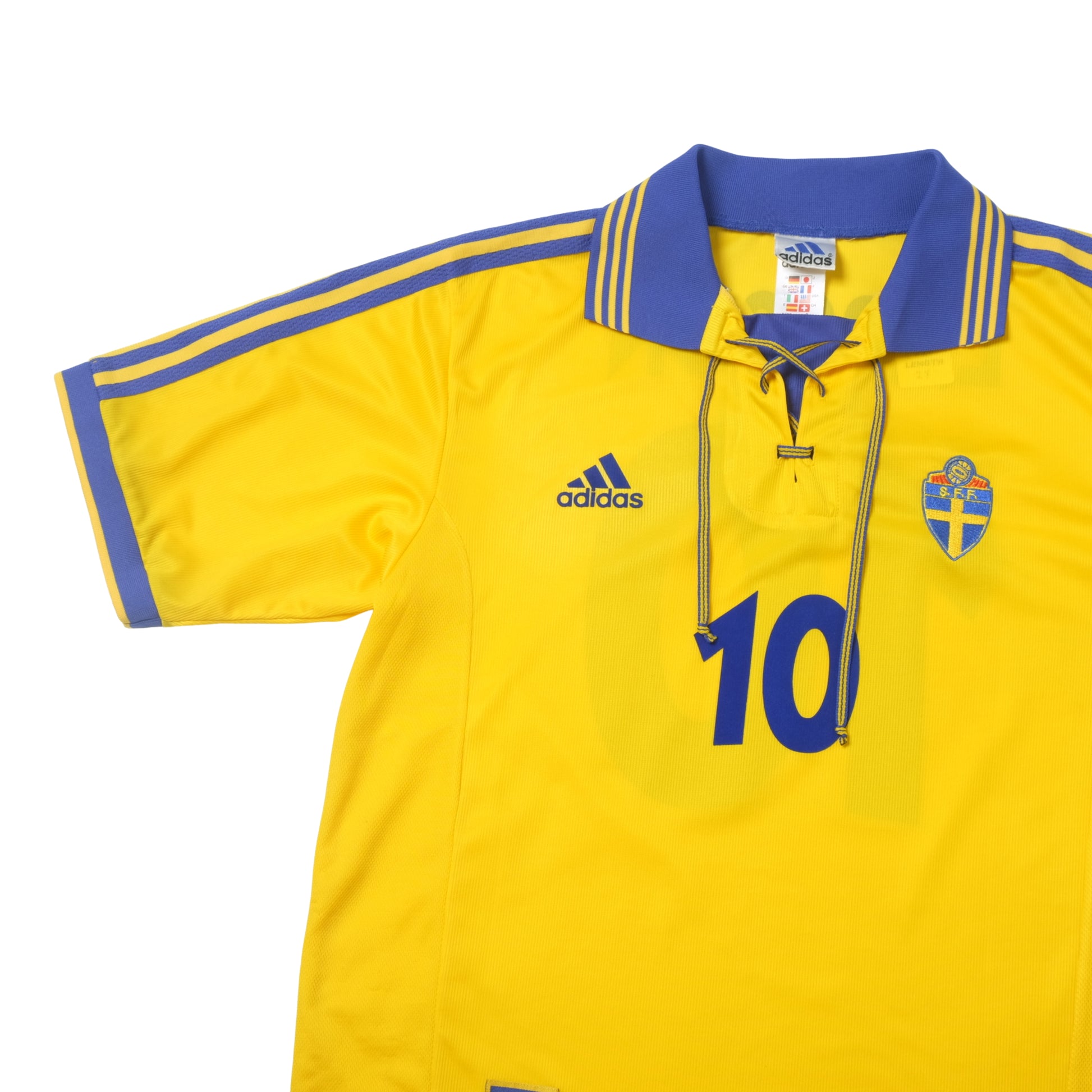 1998/99 Sweden Home Shirt Adidas Larsson (L)