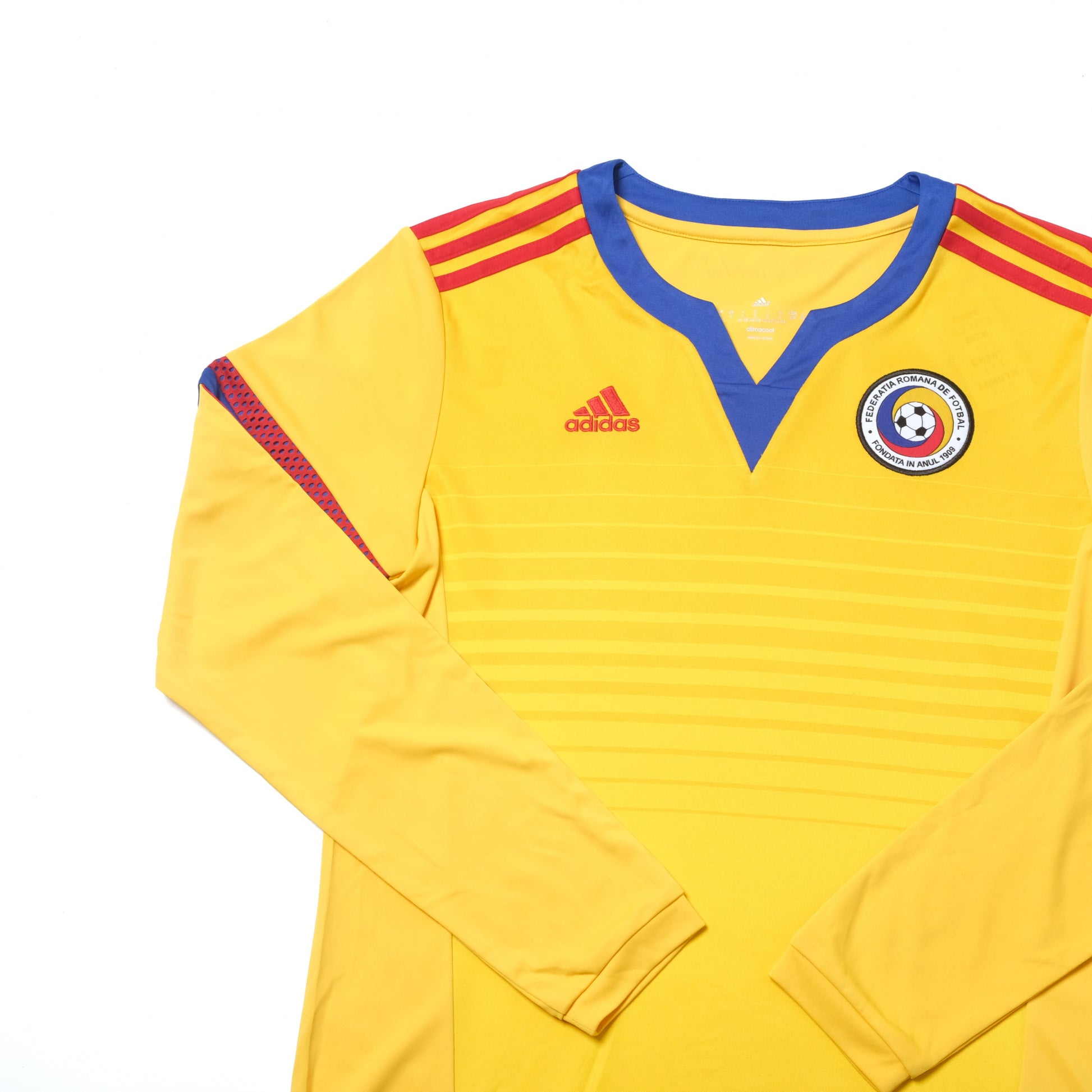 2014 Romania World Cup Qualifier Home Shirt Adidas (S)