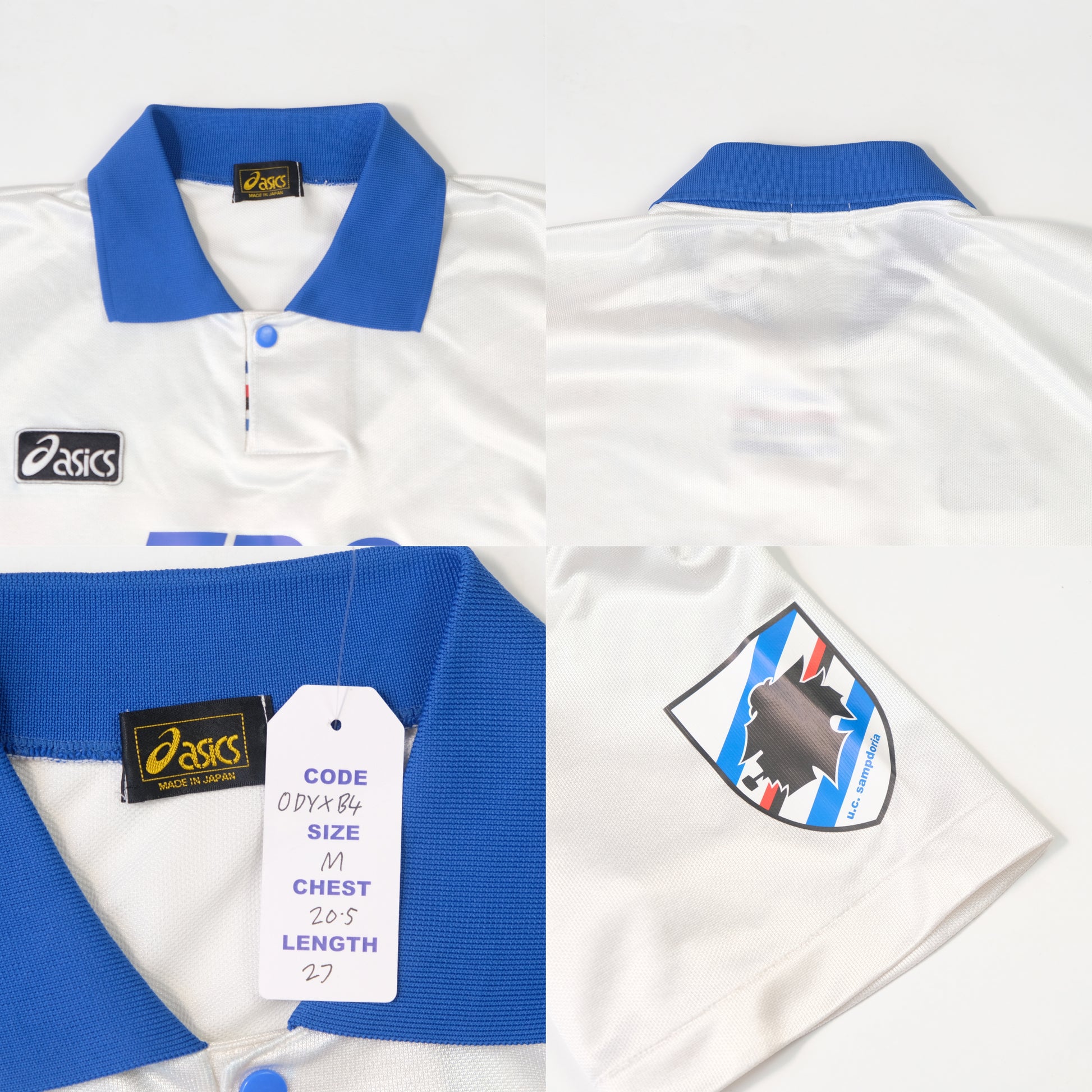 1992/94 Sampdoria Away Shirt Asics