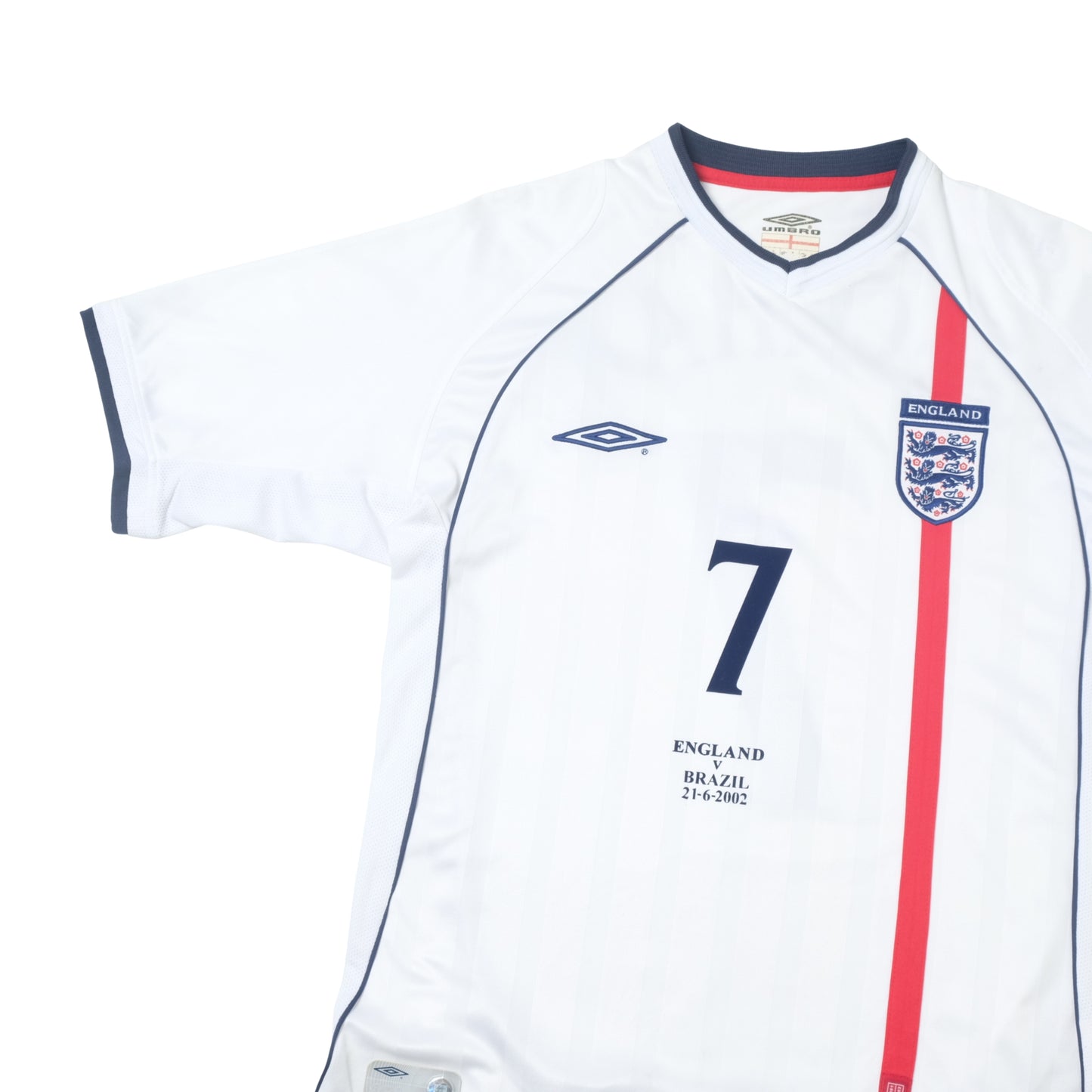 2002/04 England Home Shirt Umbro Beckham (M/L)