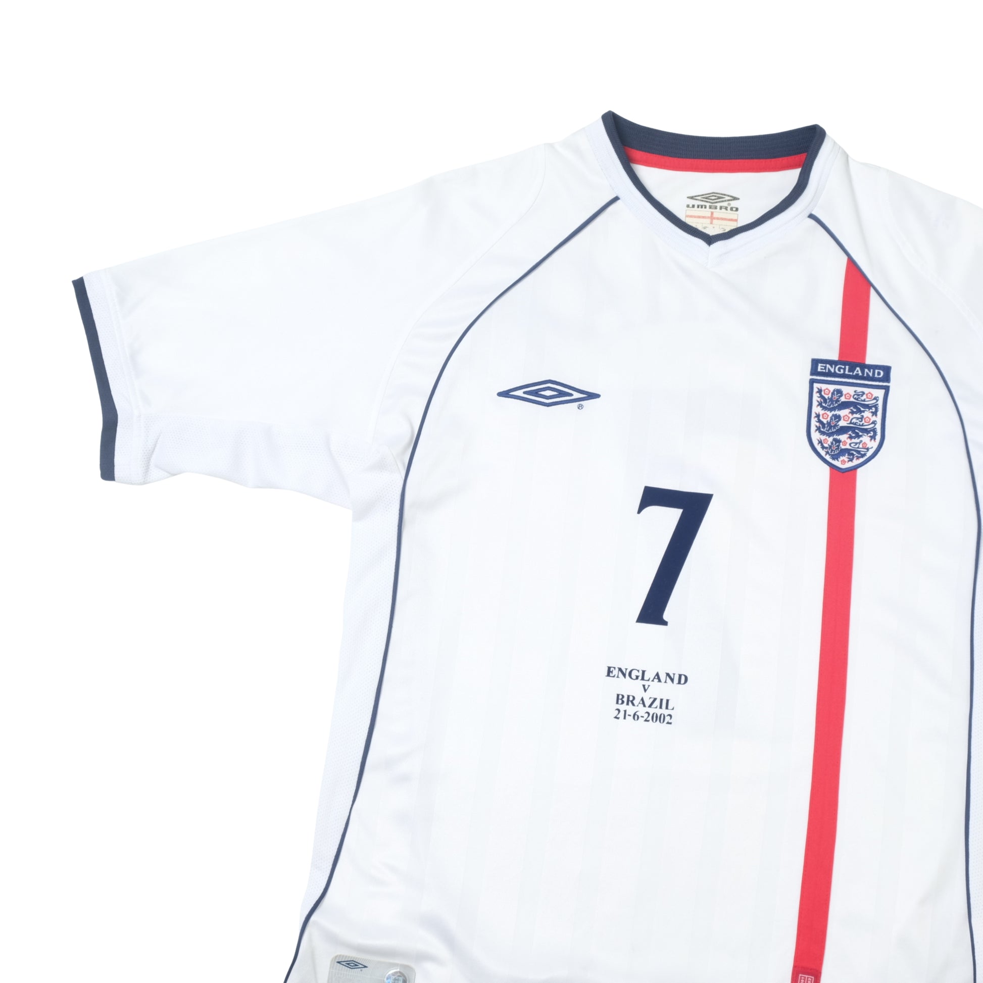 2002/04 England Home Shirt Umbro Beckham (M/L)