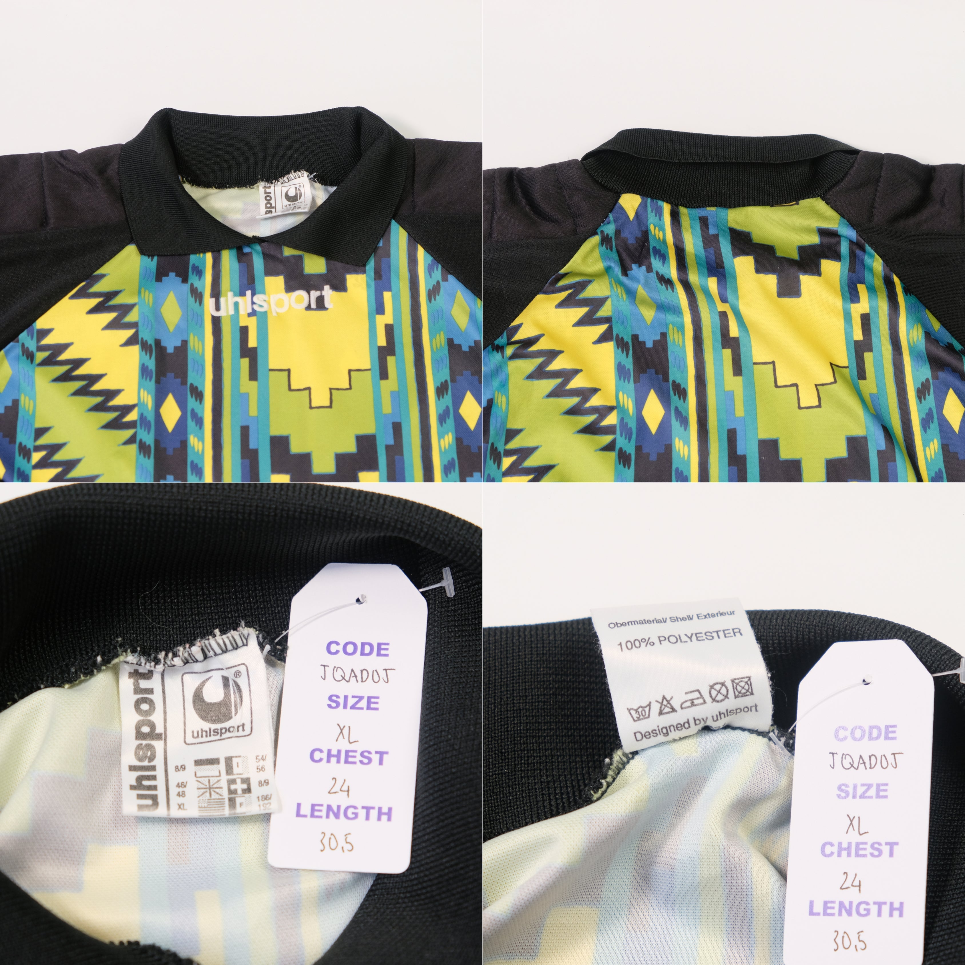 1990s Uhlsport Goalkeeper Template Shirt (XL)