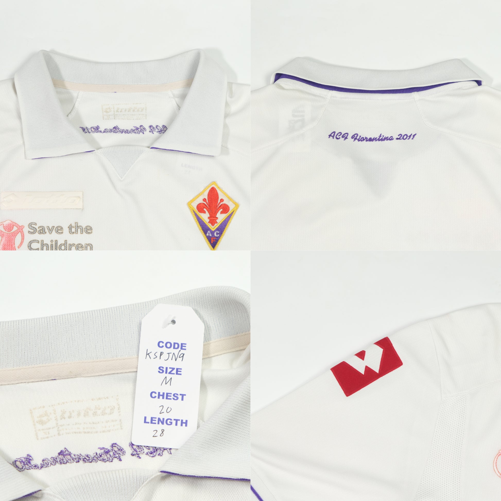 2011/12 Fiorentina Third Shirt Lotto (M)