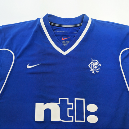 Rangers Nike 2000/2001 Home Football Shirt Large