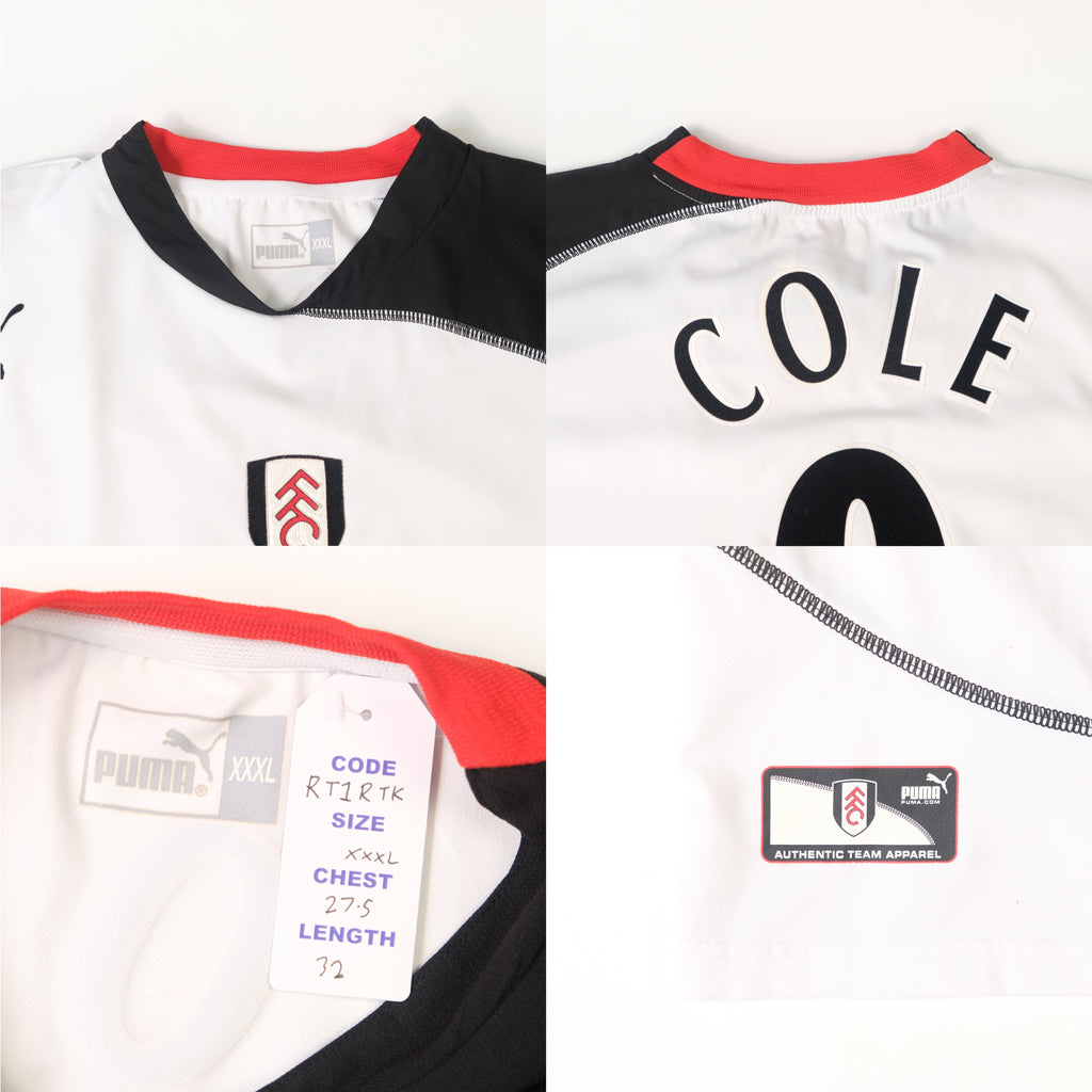 2003/04 Fulham Home Football Shirt Puma Cole (XXXL)