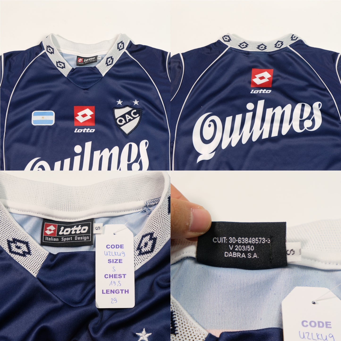 2004/05 Quilmes Away Shirt Lotto Argentina (S)