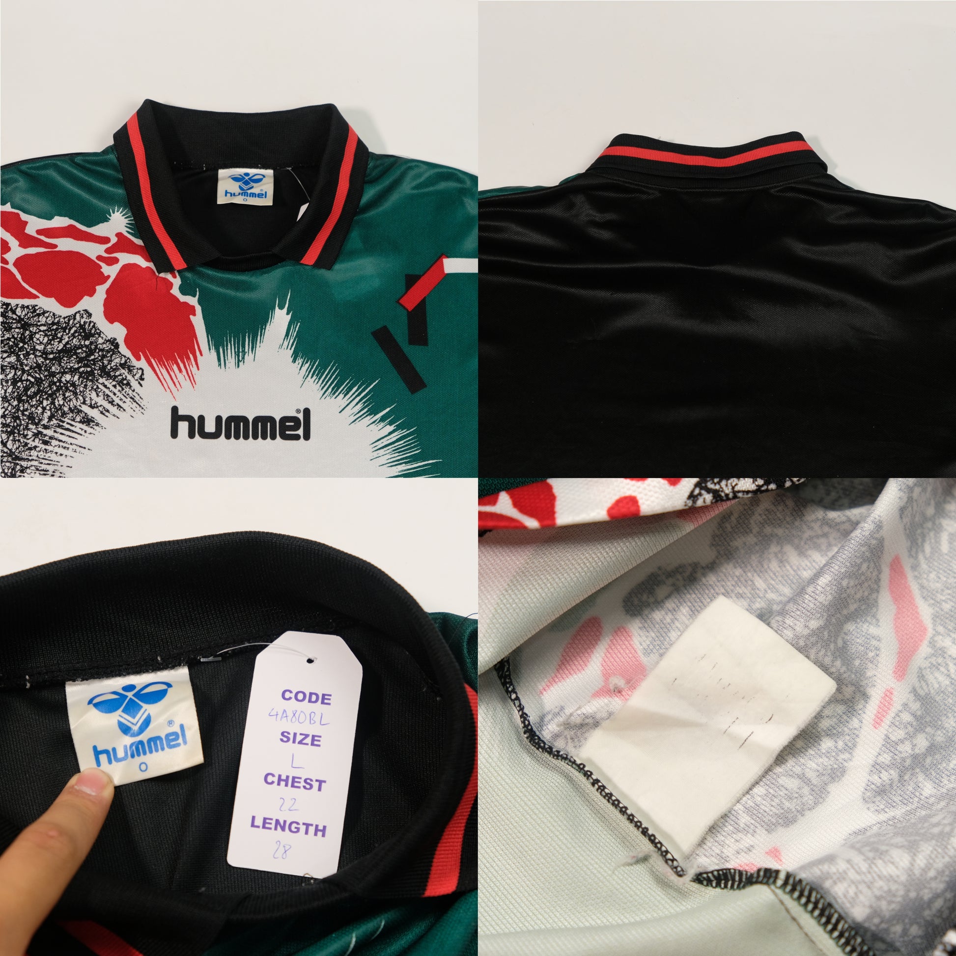 1990s Hummel Goalkeeper Template Shirt (L)