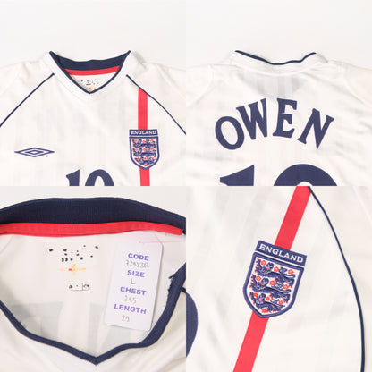 2002/04 England Home Shirt Umbro Owen (L)