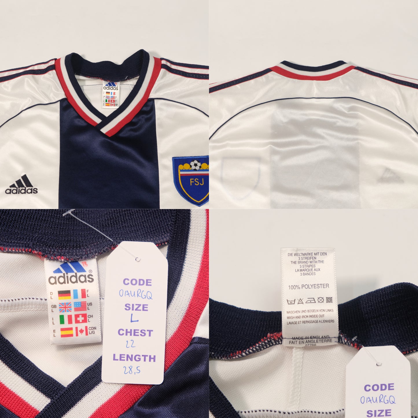 1998/00 Yugoslavia Away Shirt Adidas (L)