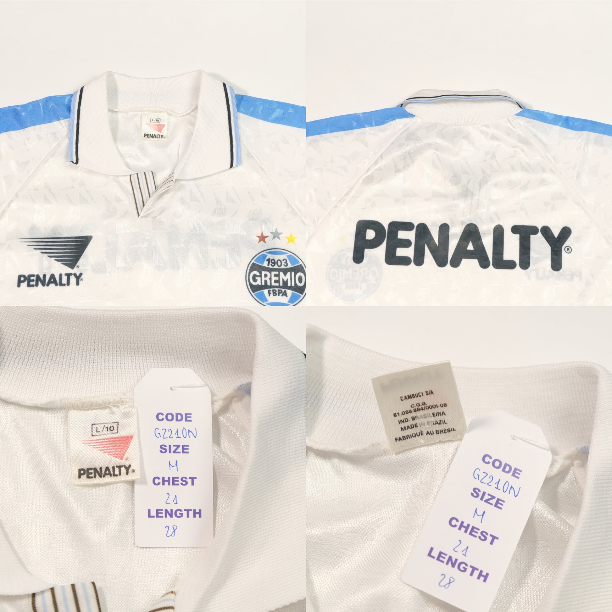 1992 Gremio Away Shirt Penalty (M)