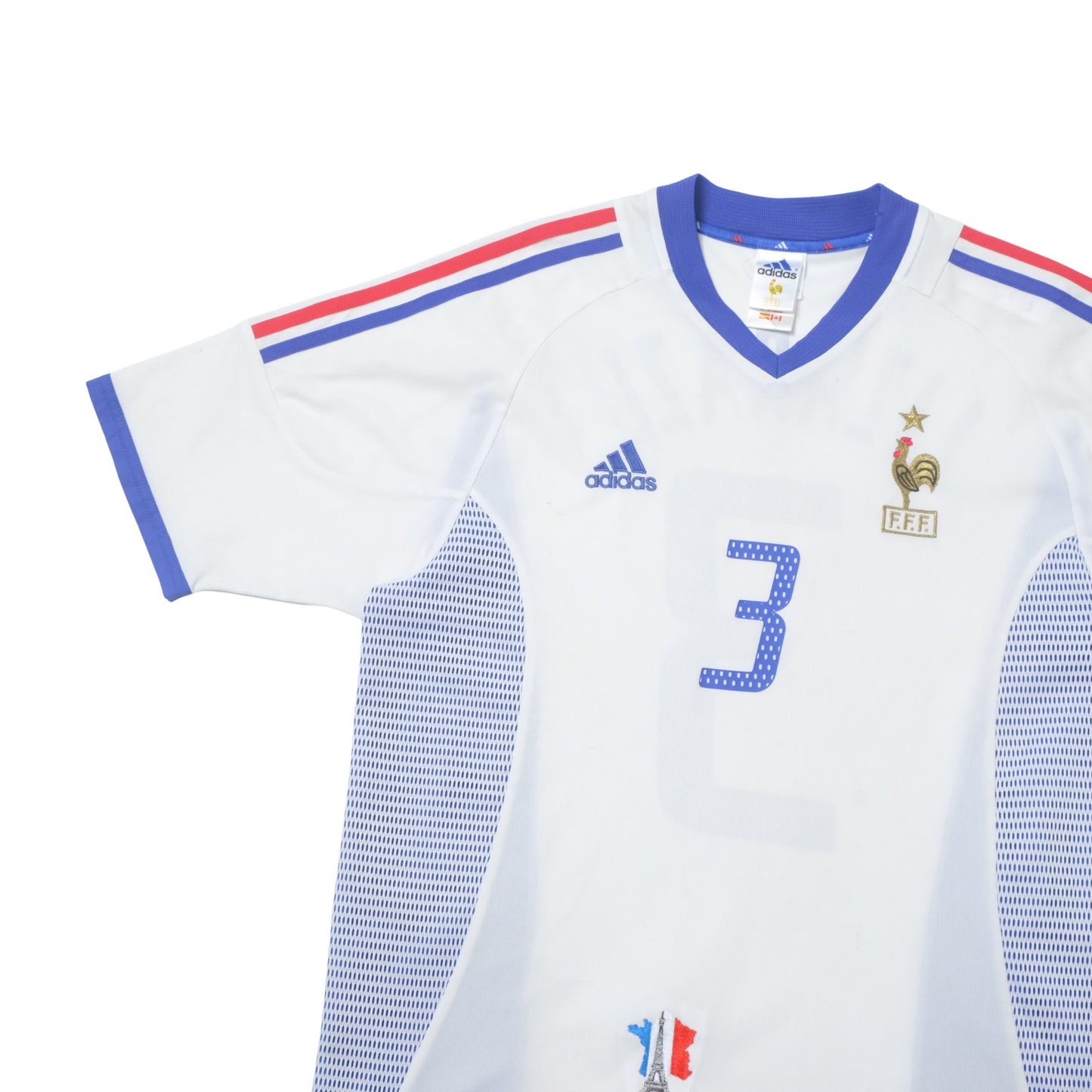 2002/04 France Away Shirt Adidas Lizarazu (L)