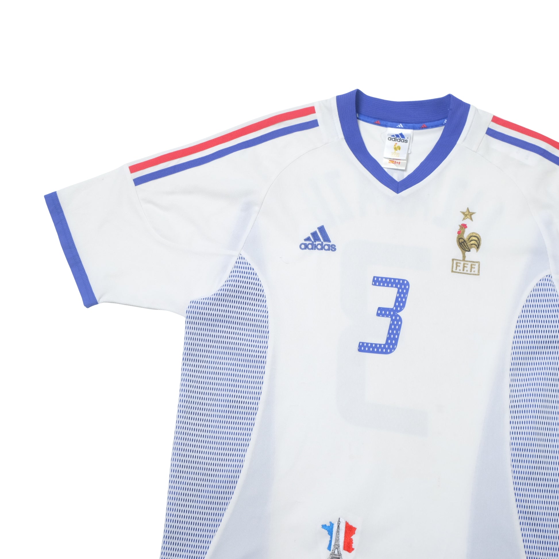 2002/04 France Away Shirt Adidas Lizarazu (L)
