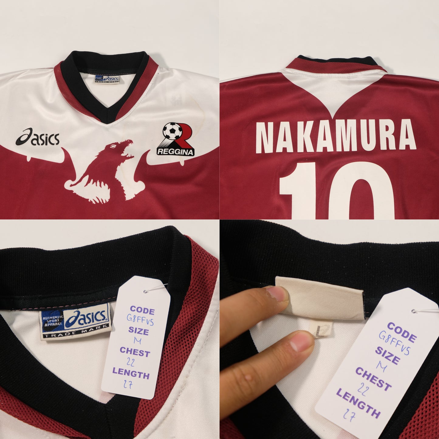 2004/05 Reggina Home Shirt Asics Nakamura (M)