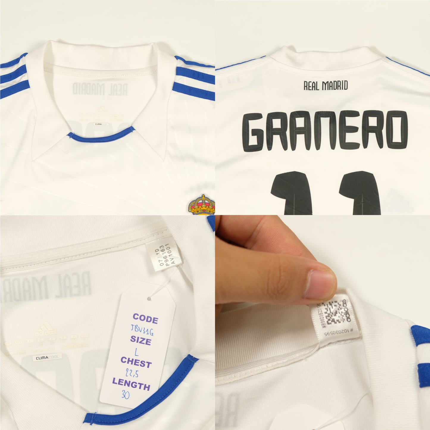 2010/11 Real Madrid Home shirt Granero Adidas (L)