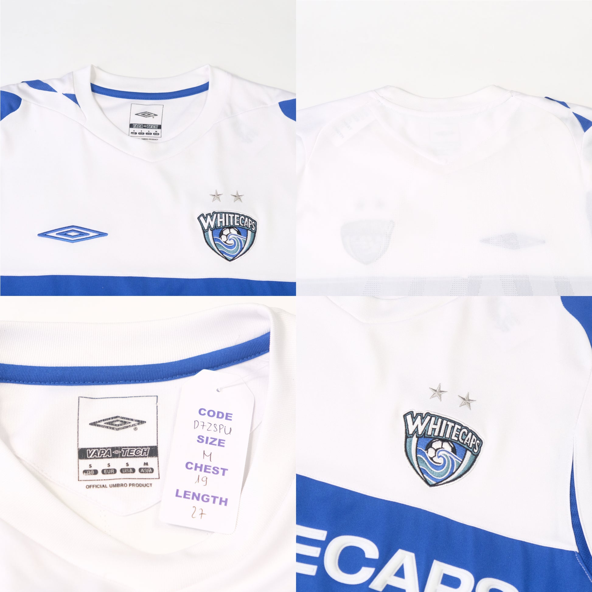 2007/08 Vancouver Whitecaps Home Shirt Umbro (M)