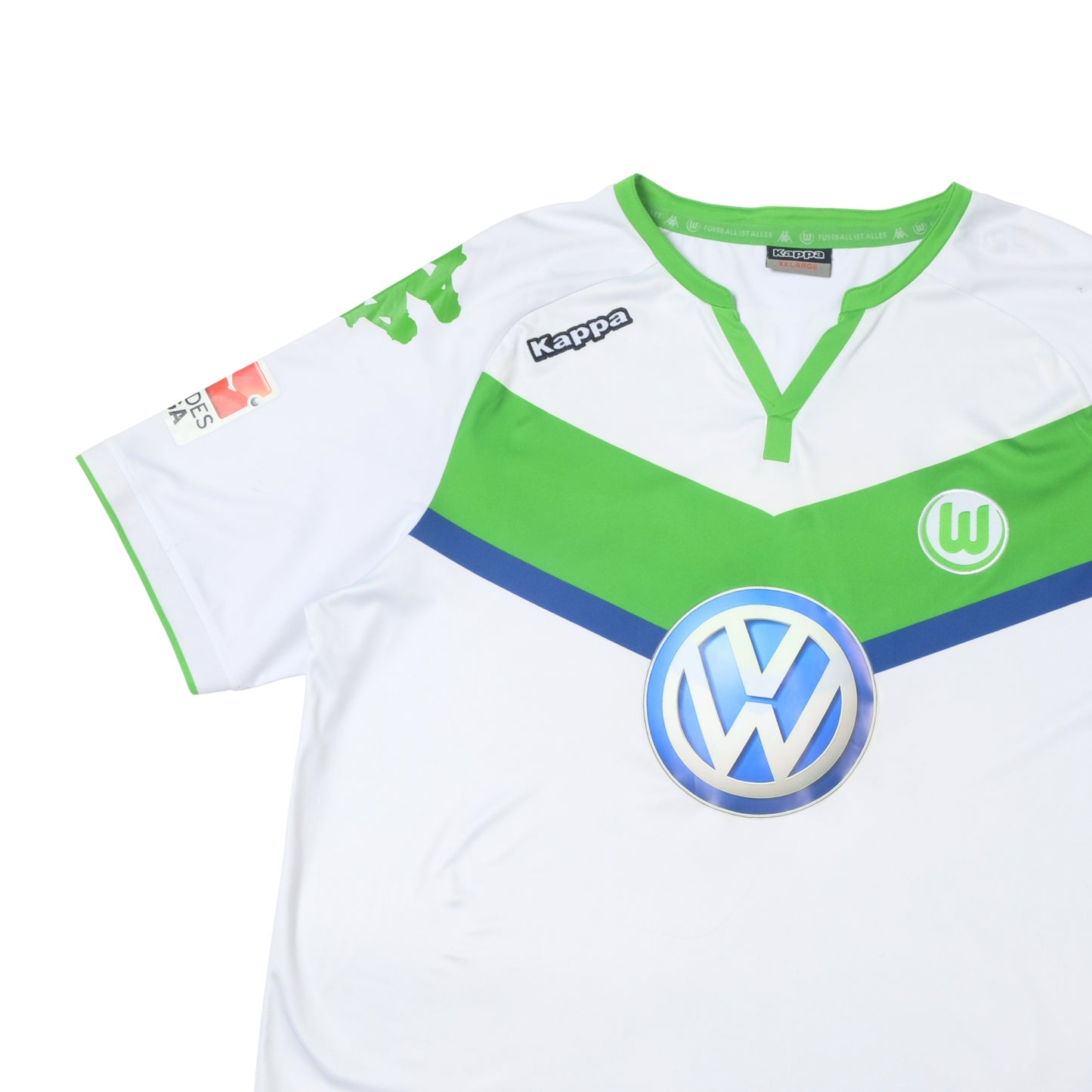 2015/16 Wolfsburg Home Shirt Kappa Bendtner (L/XL)