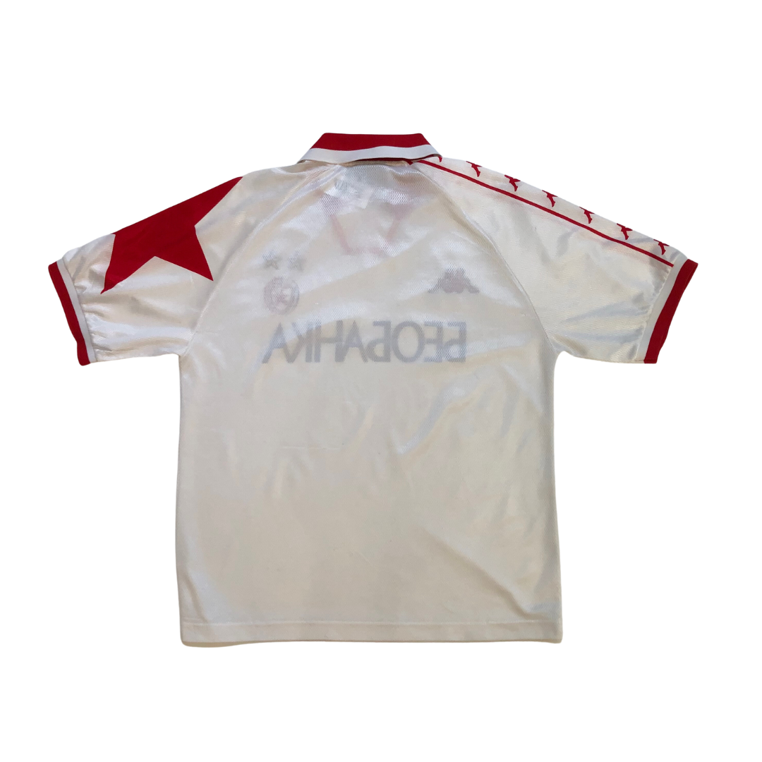 Red Star Belgrade Original Kappa 1995/1996 Away Vintage Football Shirt Large