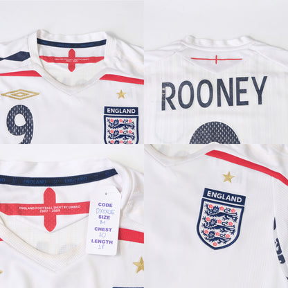 2007/09 England Home Shirt Umbro Rooney