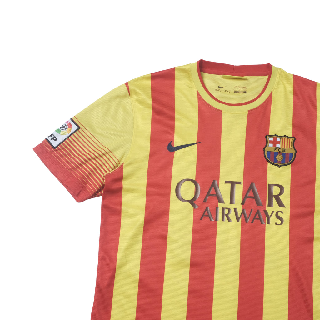 2013/14 Barcelona Away Shirt Nike Messi (M)