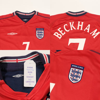 2002/04 England Away Shirt Umbro Beckham (M)