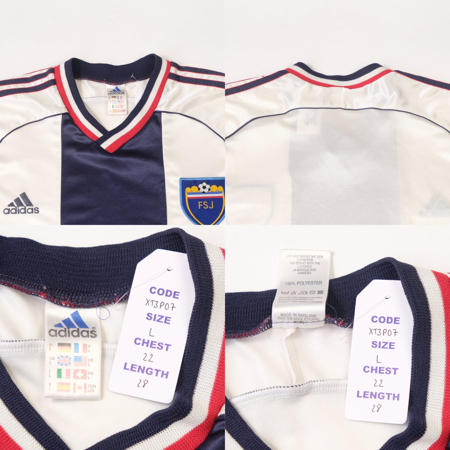 1998/00 Yugoslavia Away Shirt Adidas (L)