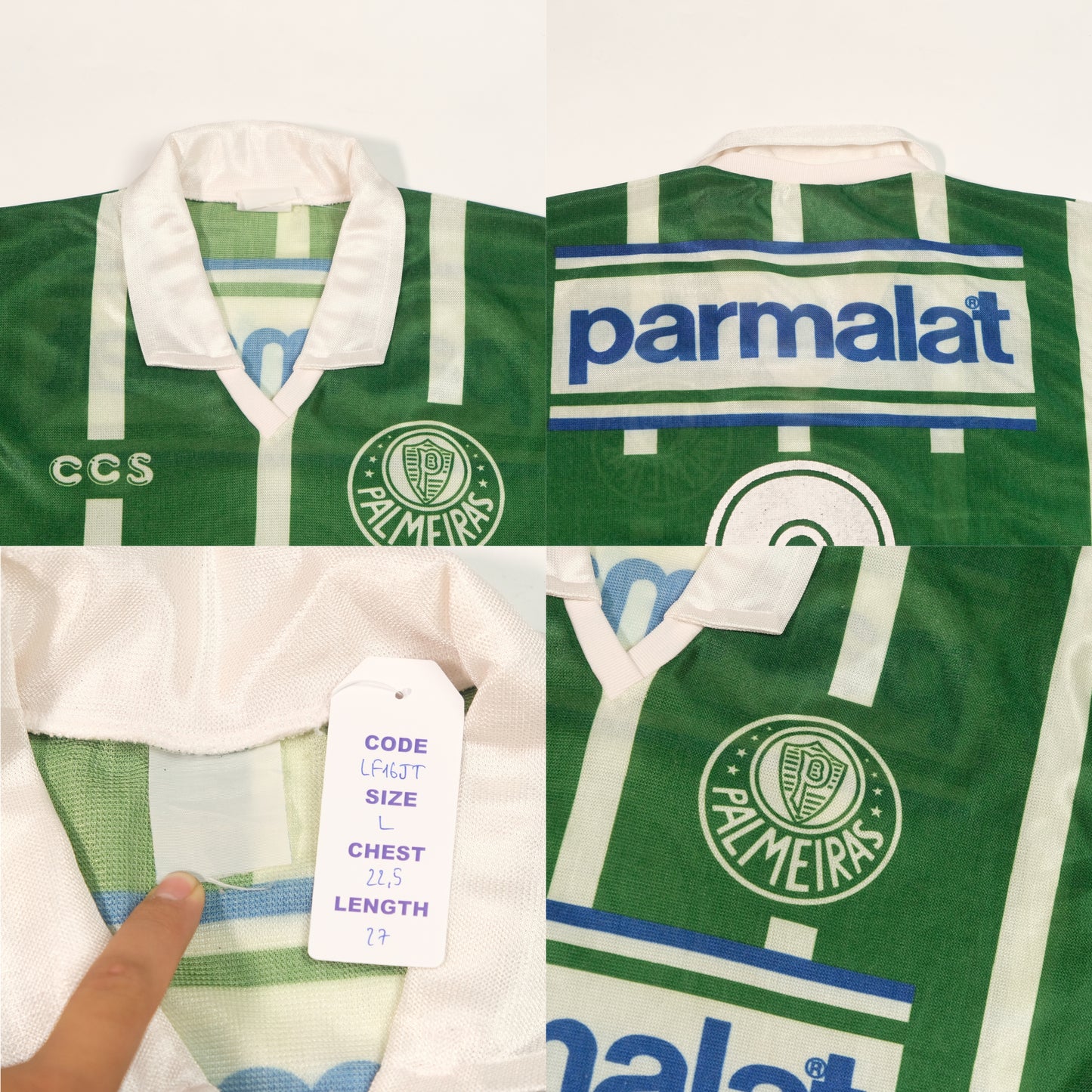 1993/94 Palmeiras Home Shirt CCS (L)