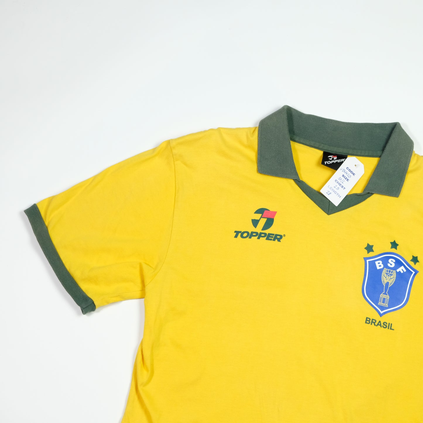 Brazil Original 1986/1988 Topper Home Football Shirt Medium