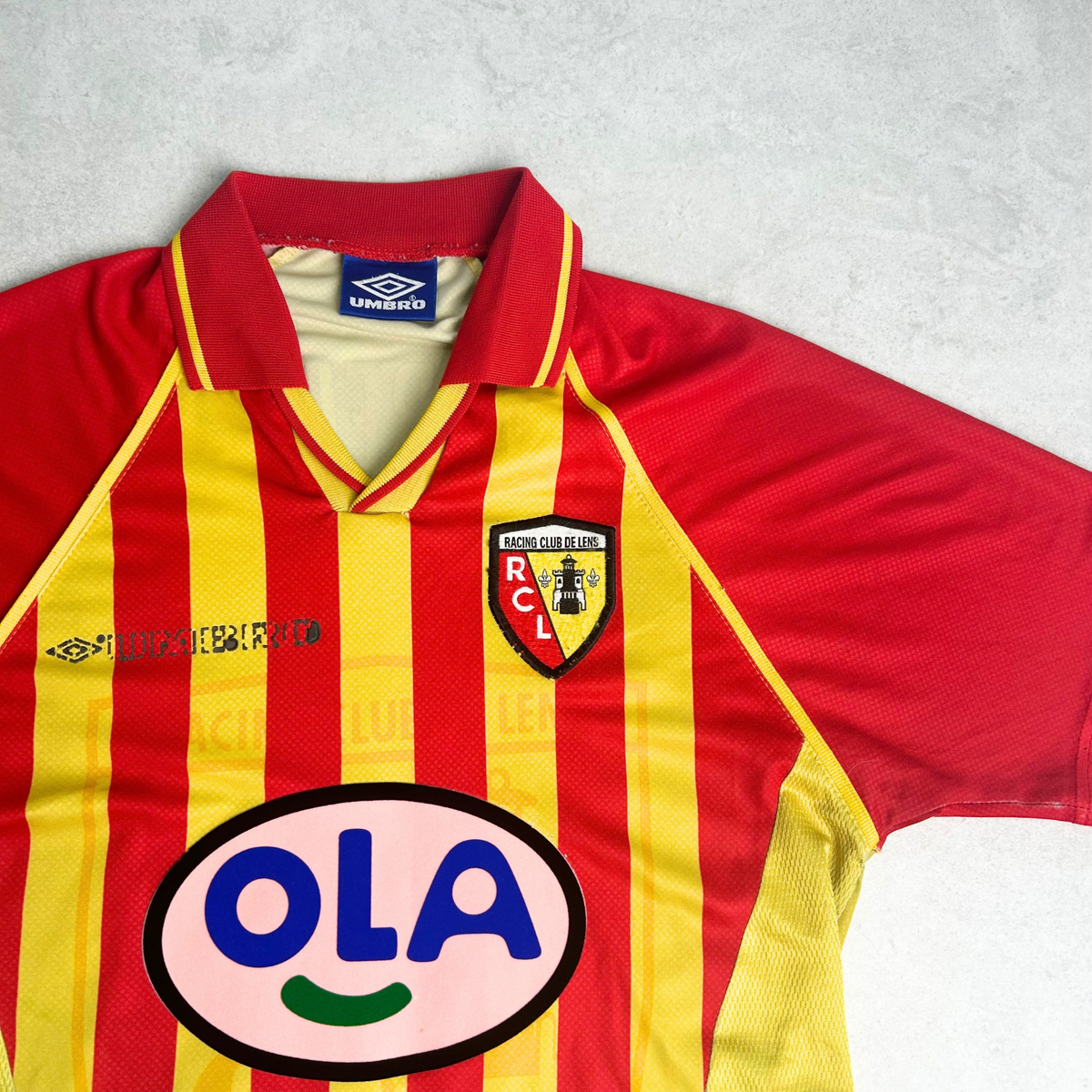 1998/1999 Lens Home Shirt Umbro Vairelles (S/M)