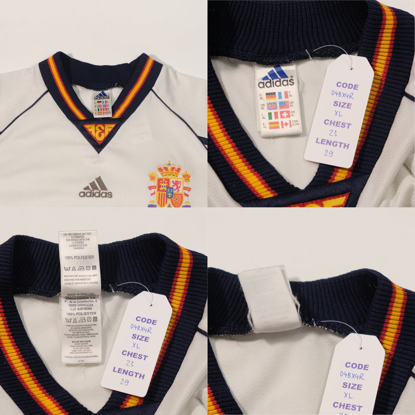 1998/99 Spain Away Shirt Adidas (XL)