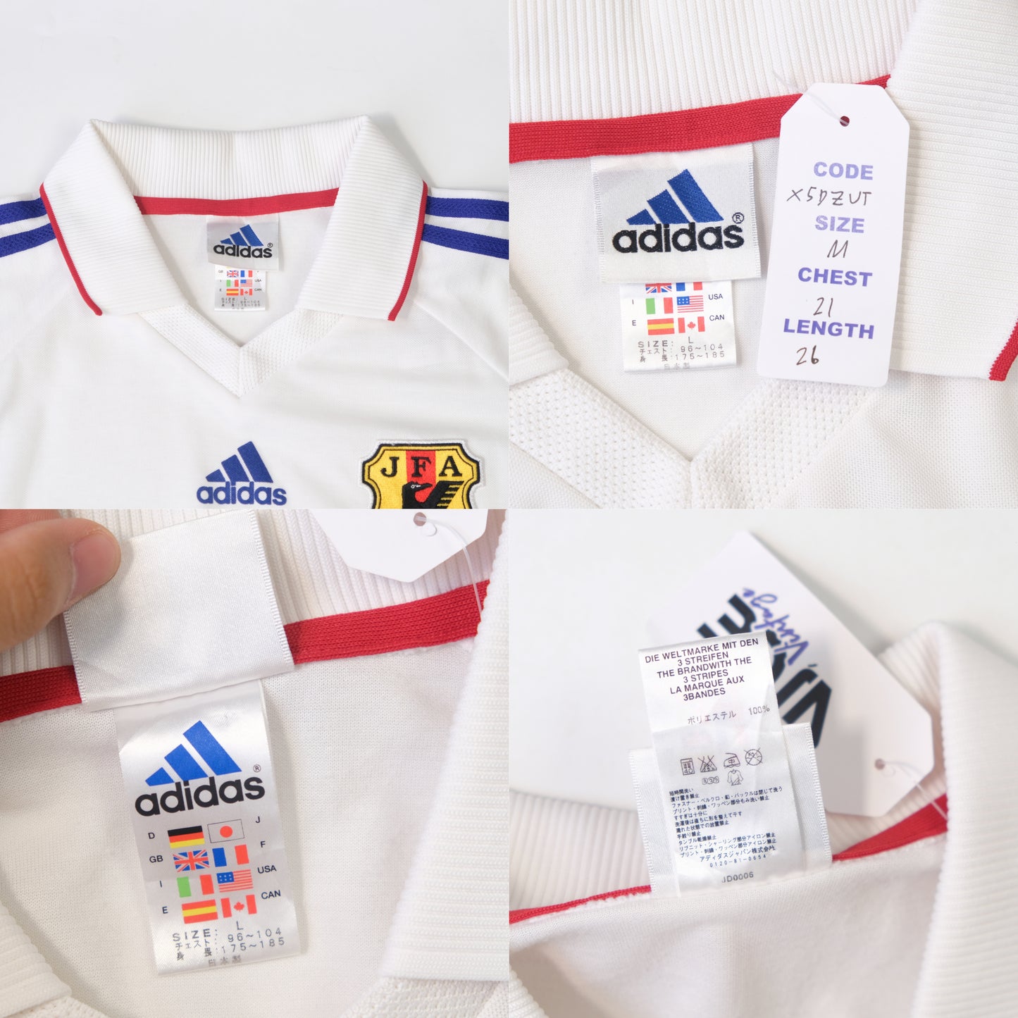 1999/00 Japan Away Shirt Adidas Player Version 