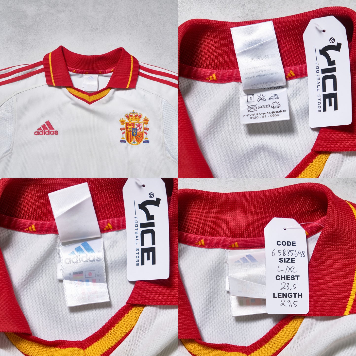 Camiseta de España visitante Adidas 2002/04 (M)