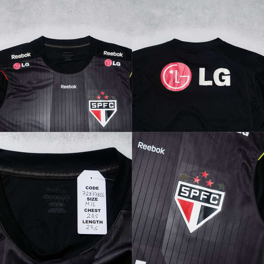 Camiseta de entrenamiento Sao Paulo 2009 Reebok Brasil (M)