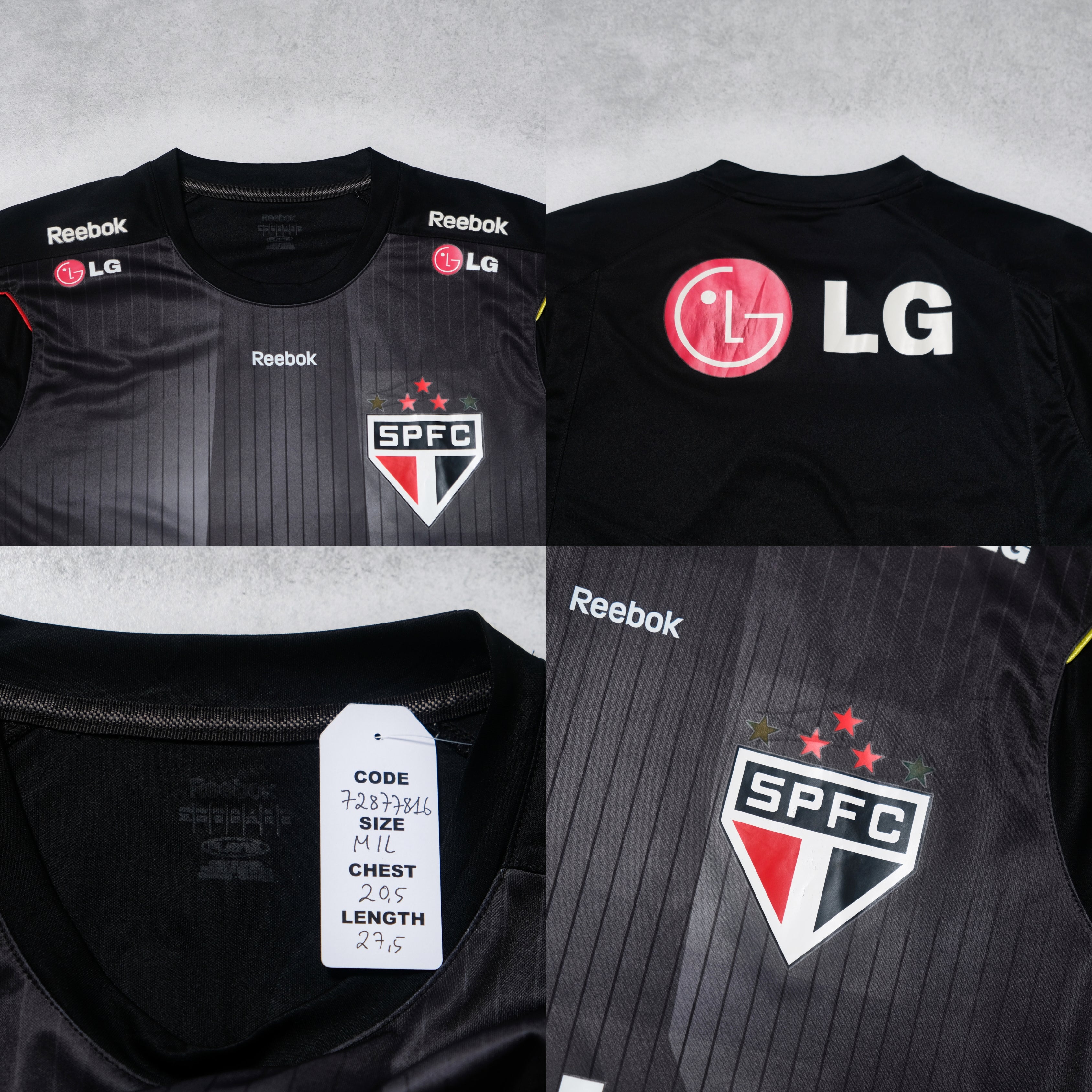 2008 Sao Paulo Training Shirt Reebok Brazil (M/L)