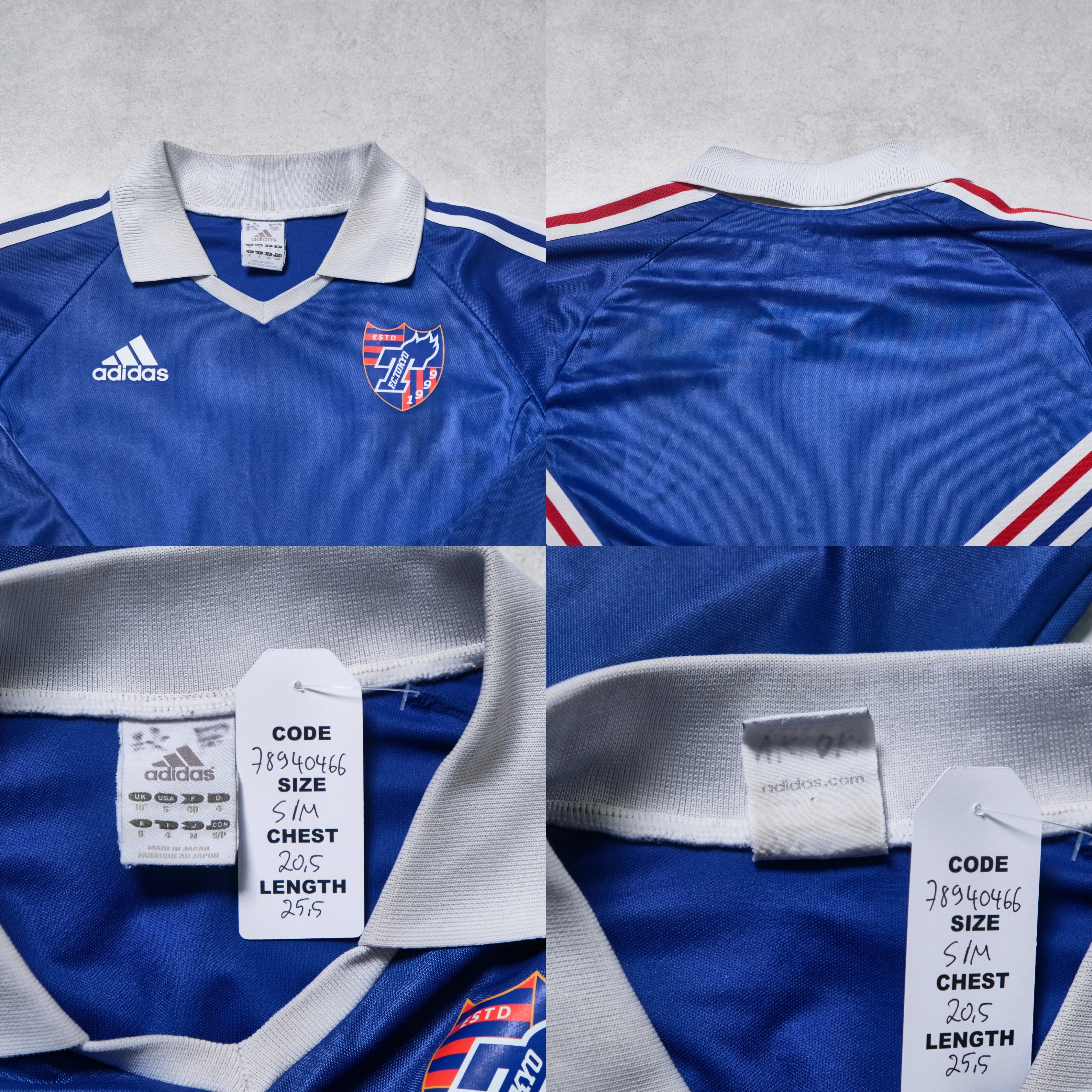 Camiseta visitante FC Tokyo 2001/02 Adidas J-League (S/M)