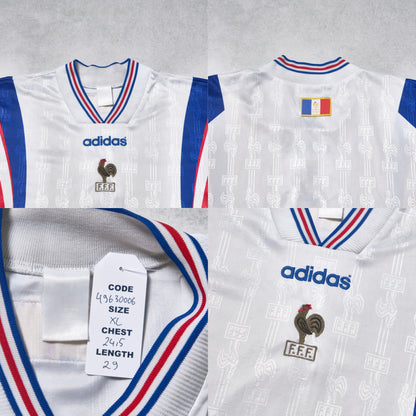 France ORIGINAL 1996/1998 Adidas Away Football Shirt X-L