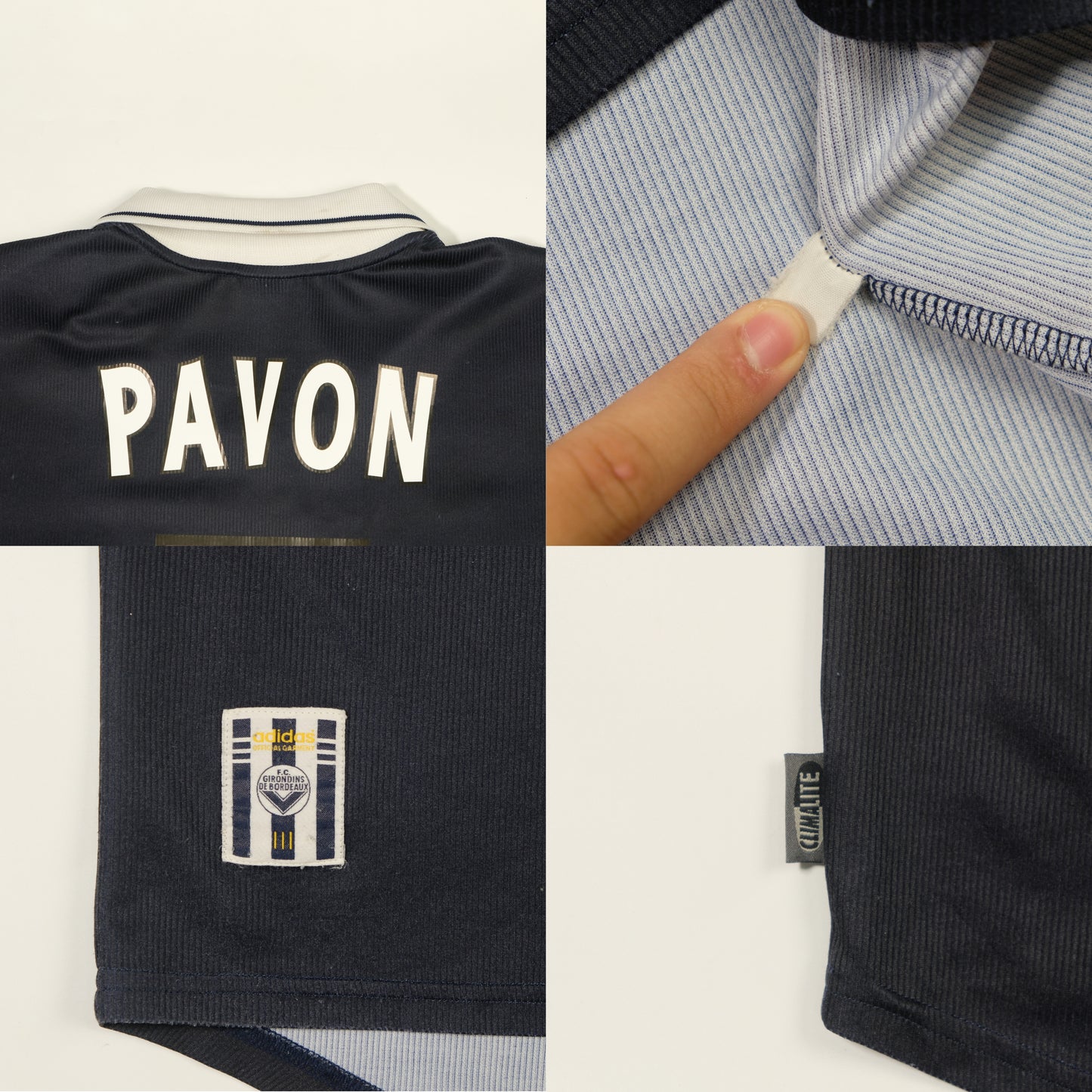 2000/01 Bordeaux Home Shirt Adidas Pavon