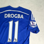 2014/15 Chelsea Home Shirt Adidas Drogba (S)