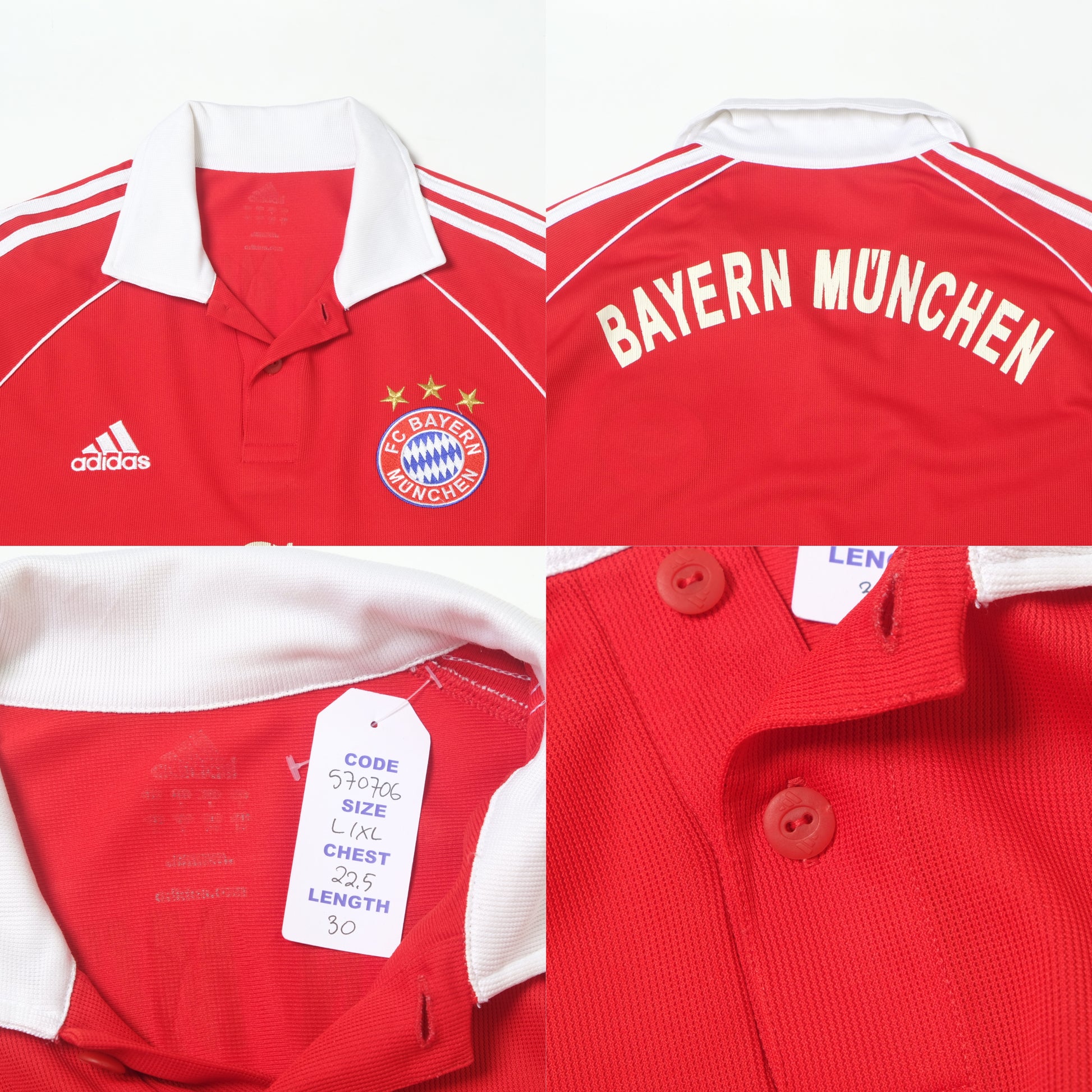 2006/07 Bayern Munich Home Shirt Adidas (L/XL)