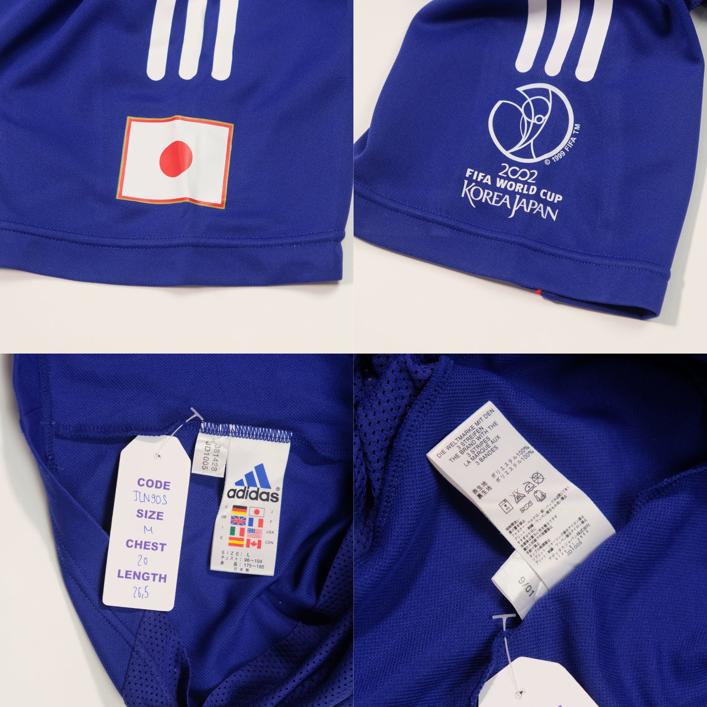 2002/04 Japan Home Shirt Adidas Nakata (M)