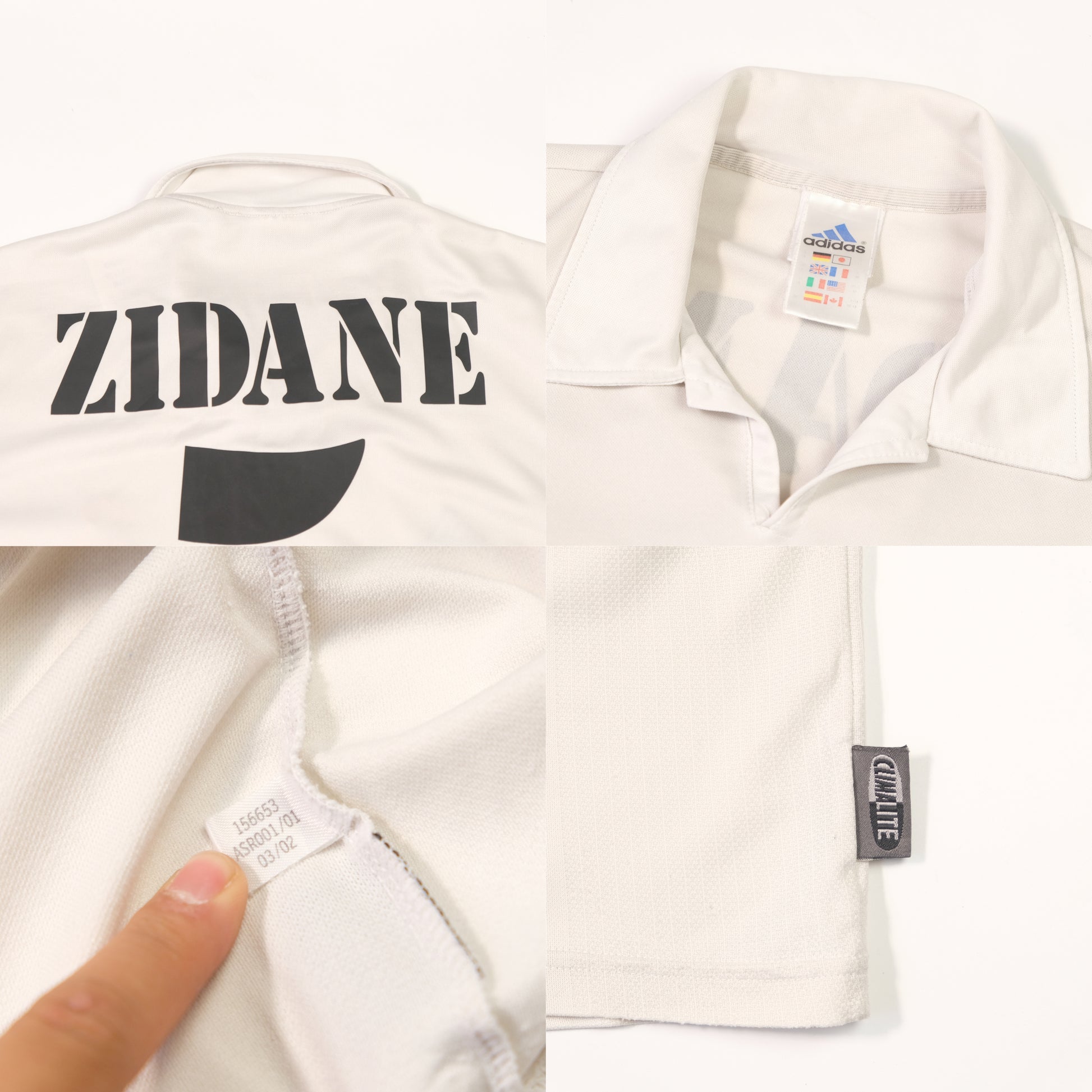 2001/02 Real Madrid Home Shirt Adidas Zidane (M)
