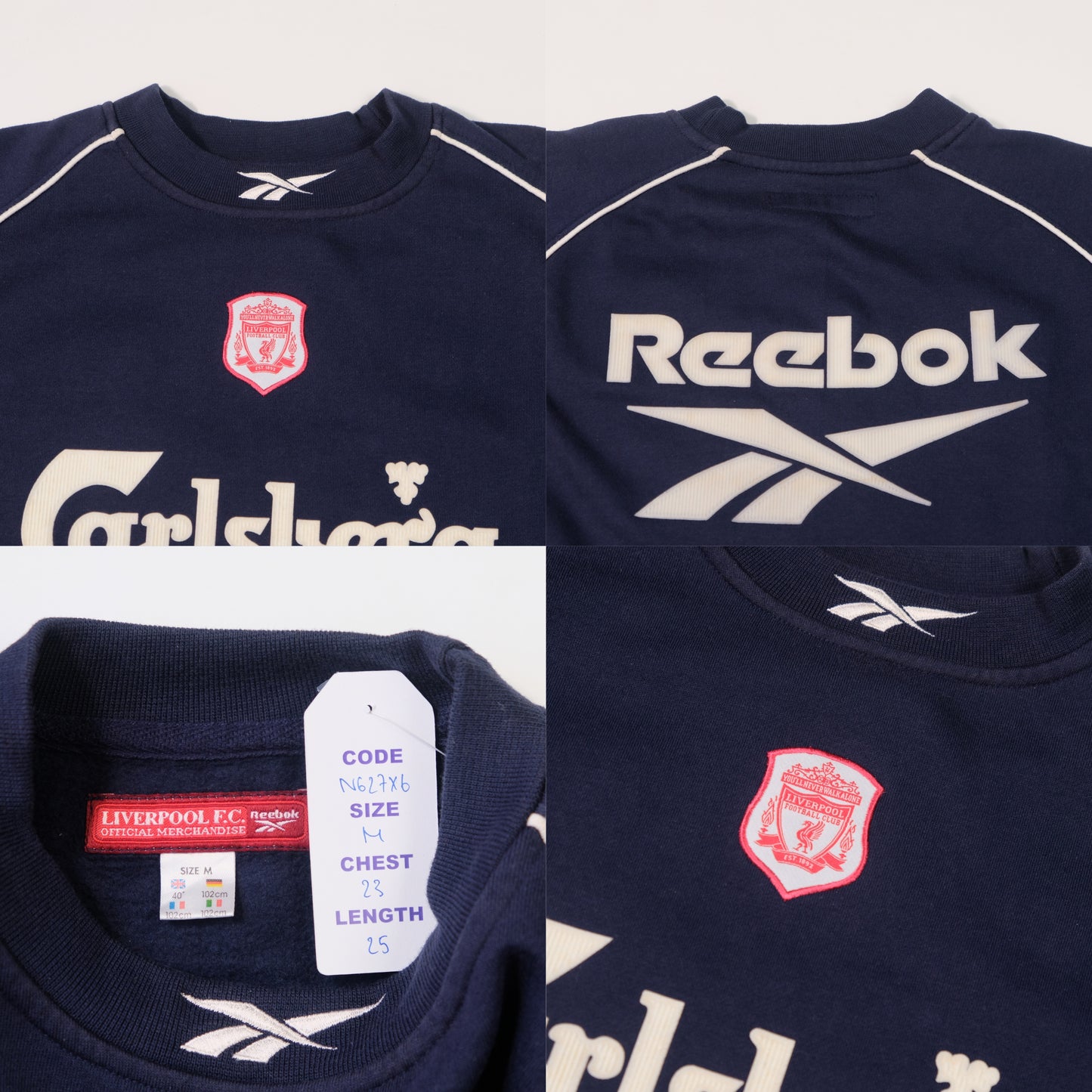 2000/02 Liverpool Sweatshirt Reebok (M)