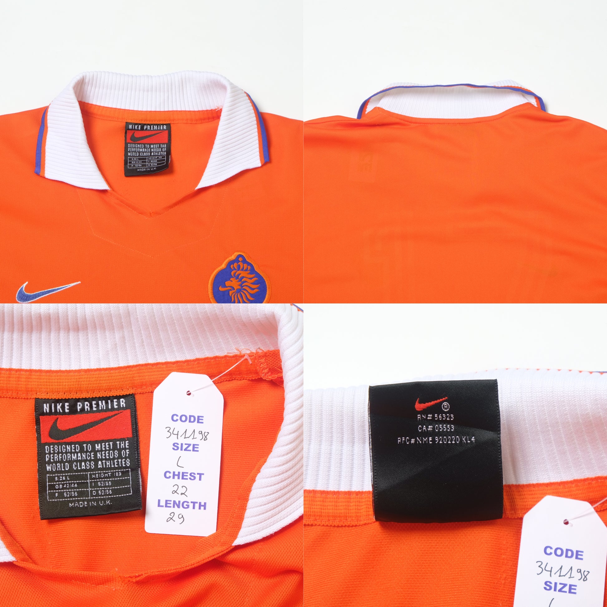 1997/98 Netherlands Home Shirt Nike (L)
