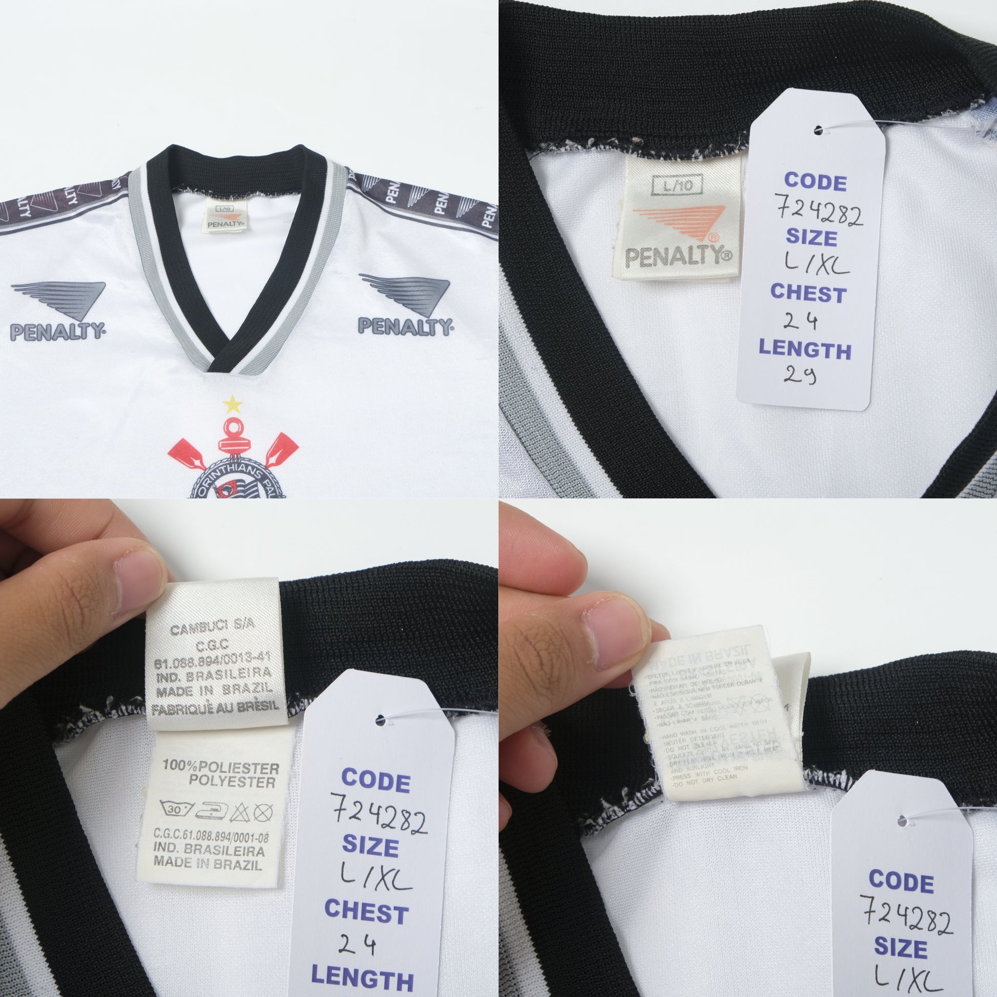 1995/96 Corinthians Training Shirt Penalty (L/XL)
