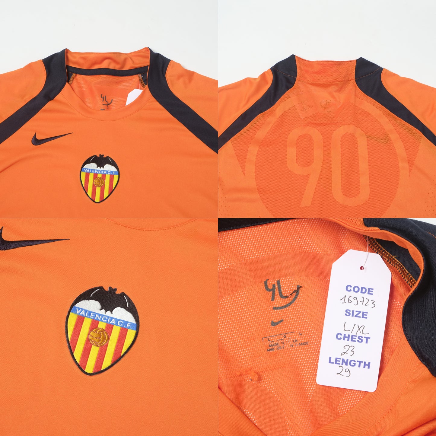2007/08 Valencia Training Shirt Nike T90 (L/XL)