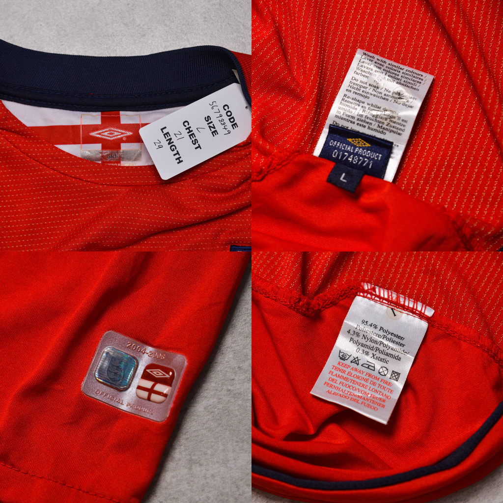 2004/06 England Away Shirt Umbro (L)