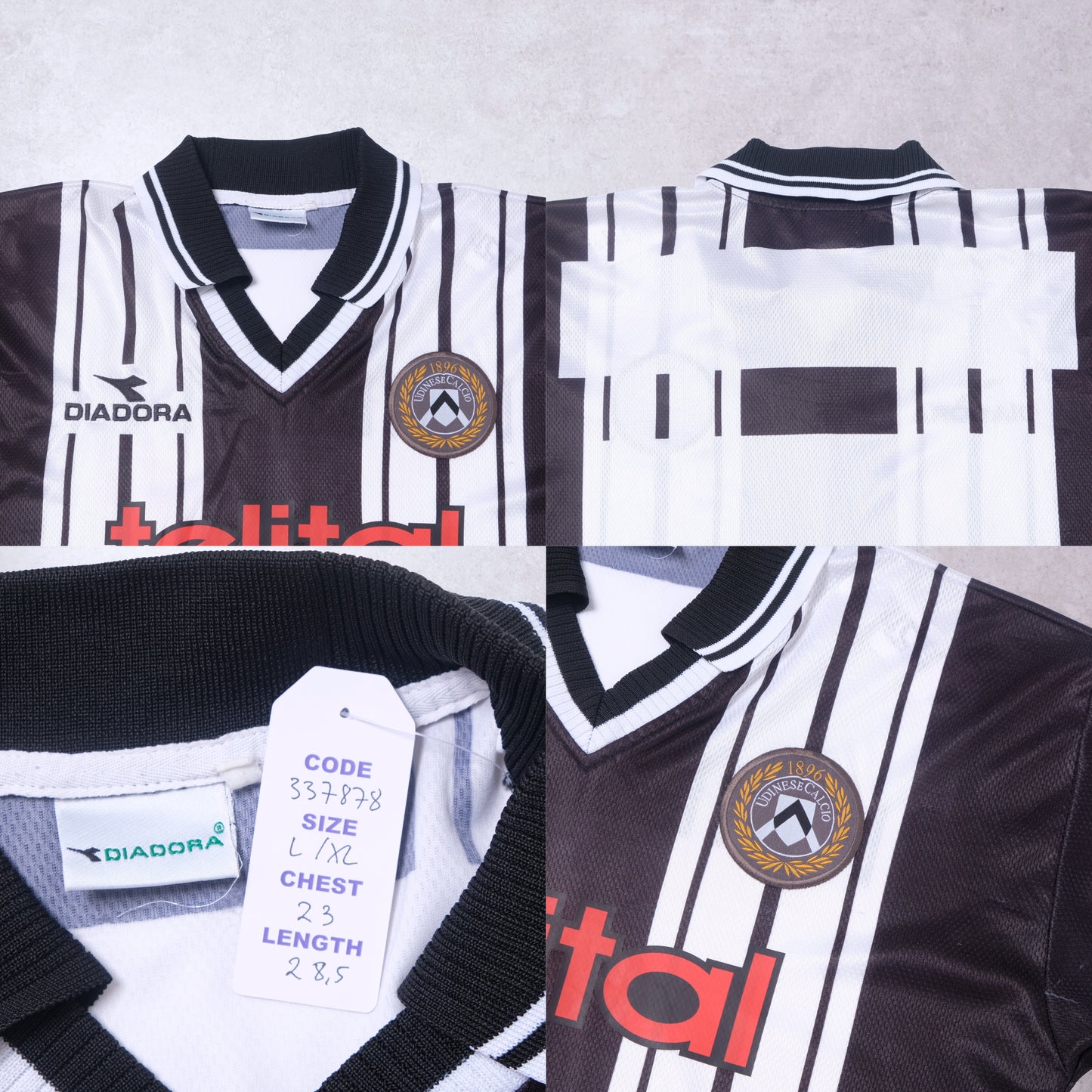 1998/99 Udinese Home Shirt Diadora (L/XL)