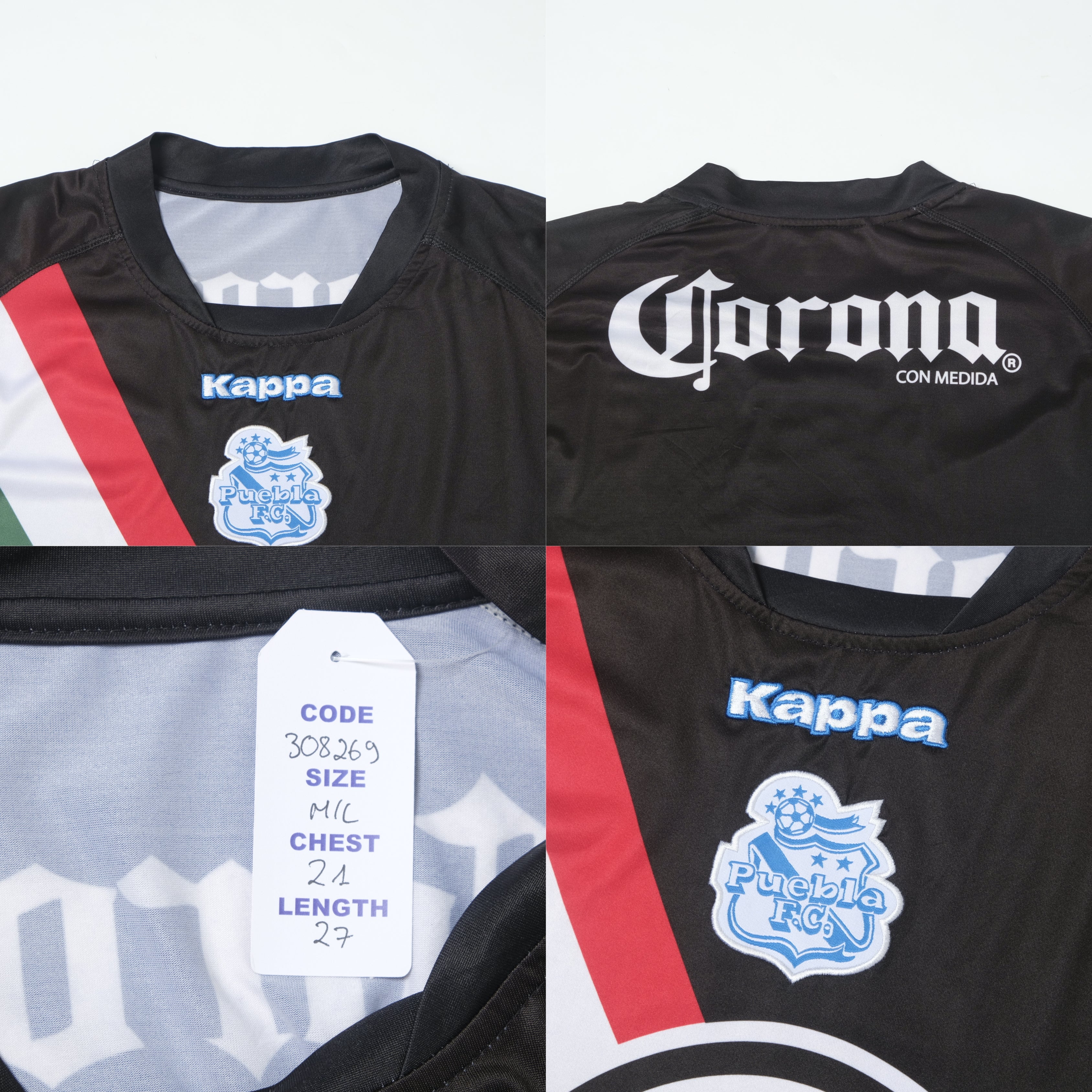2010/11 Club Puebla (Mexico) Away Shirt Kappa (M/L)